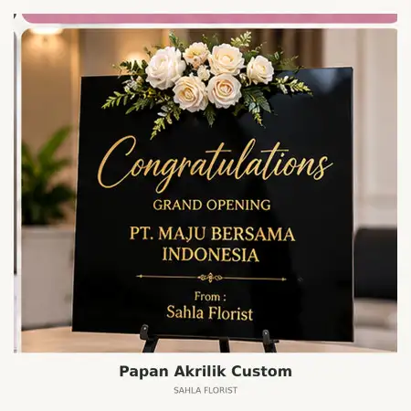 Papan Bunga Akrilik Trenggalek